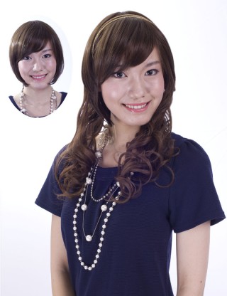 Wigs2you 接髪片 無痕假髪接髪片 長款卷髪補髪塊 增厚加長假髪片 無劉海假髪套E-018